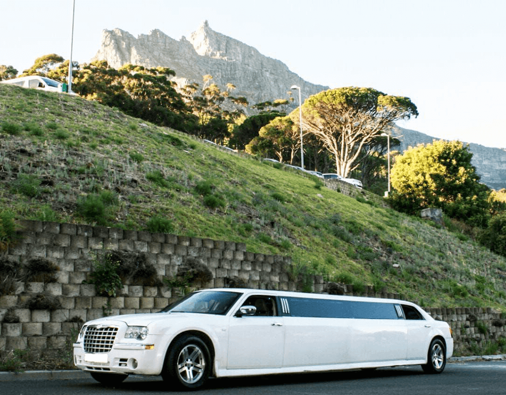 White Chrysler Limousine